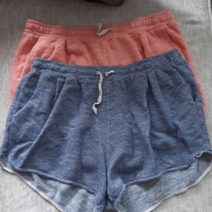 Blue and orange lounge shorts